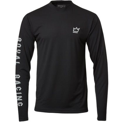 ROYAL CORE JERSEY LS "RACING" BLACK HEATHER