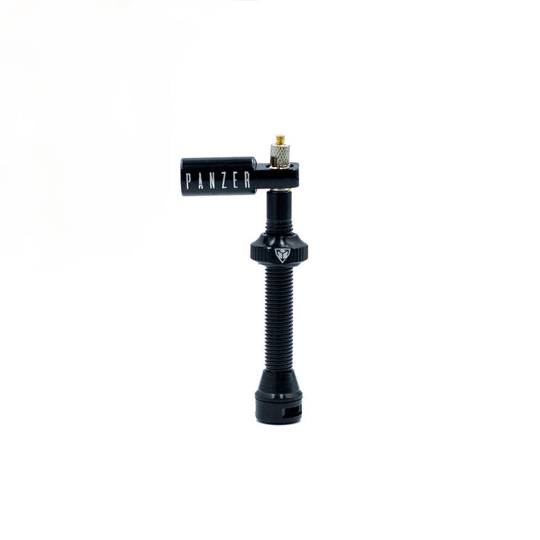 2x PANZER TUBELESS VALVE BLACK (2 + 2 un.)