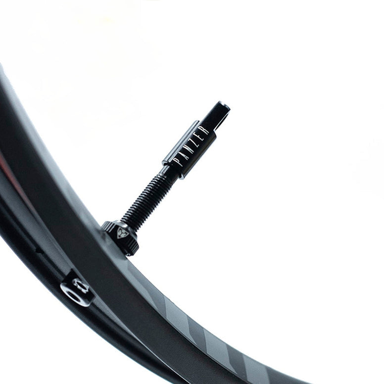 2x PANZER TUBELESS VALVE BLACK (2 + 2 un.)