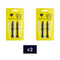 2x PANZER TUBELESS VALVE BLACK (2 + 2 un.)