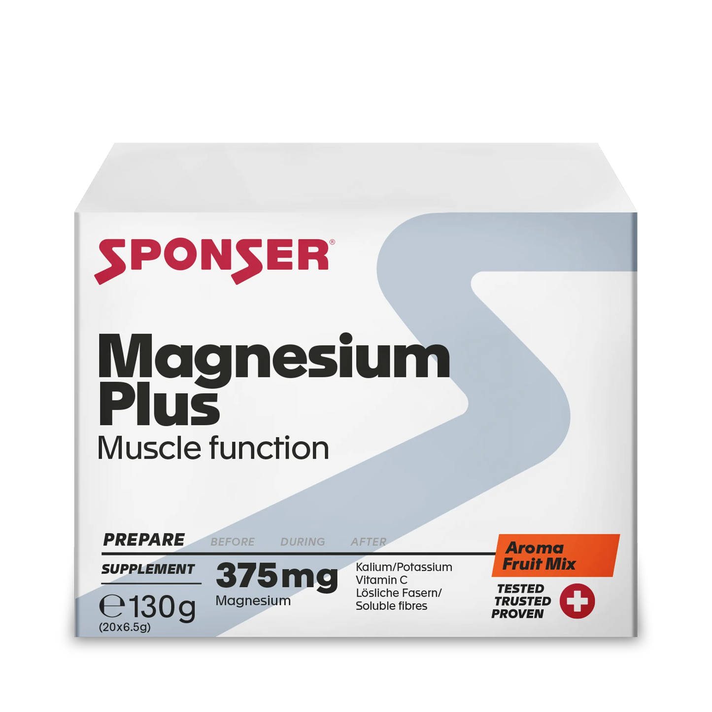 SPONSER MAGNESIUM PLUS FRUIT MIX 20X6.5G CAIXA