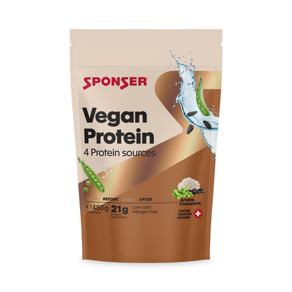 SPONSER VEGAN PROTEIN CHOCOLATE 480G SACO