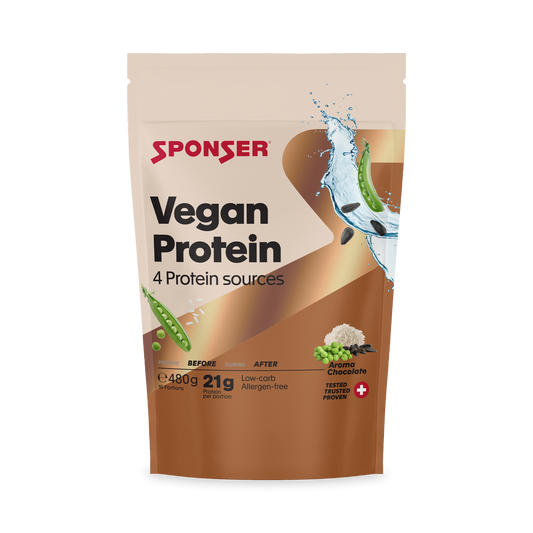 SPONSER VEGAN PROTEIN CHOCOLATE 480G SACO