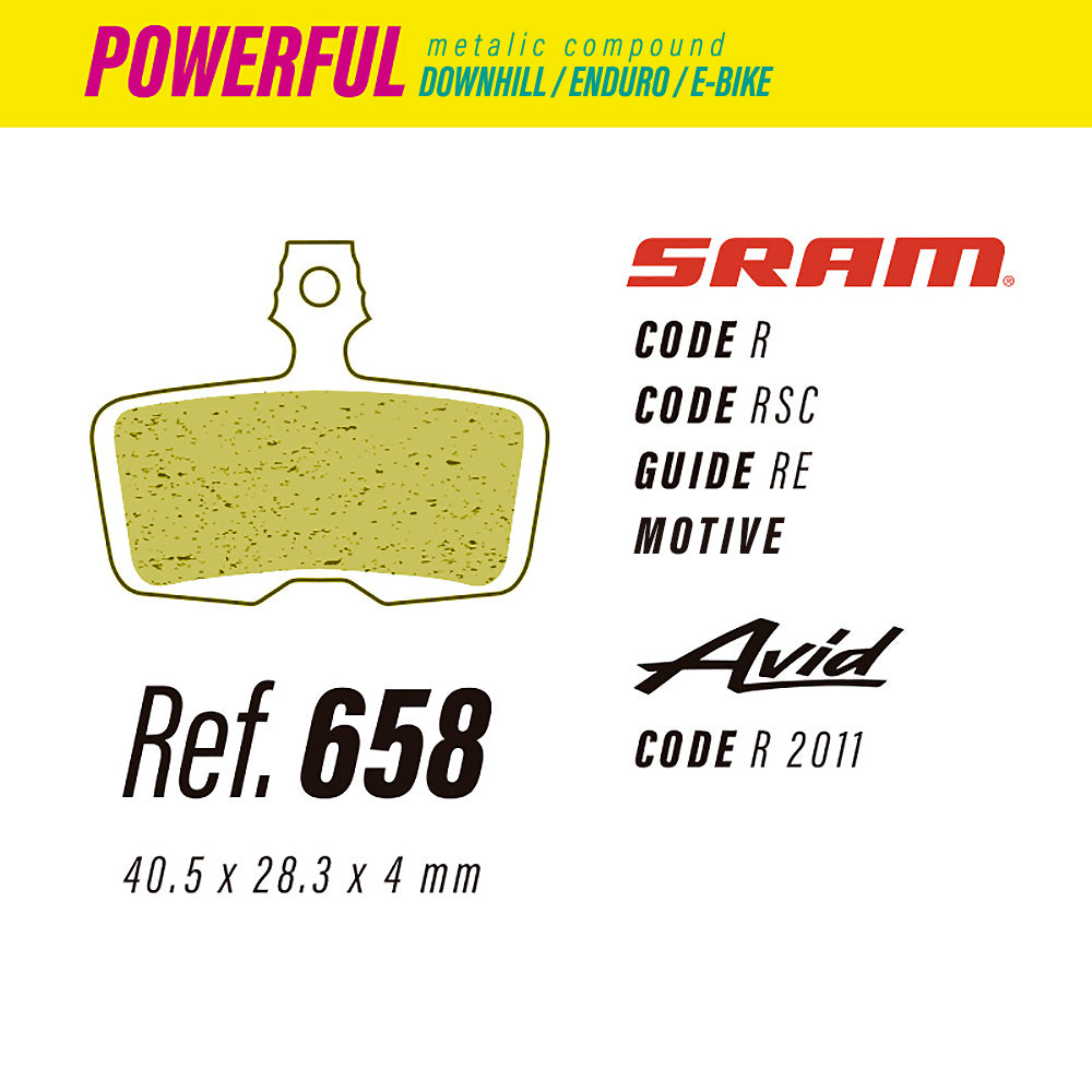 LESS 658 POWERFUL METAL Sram / Avid
