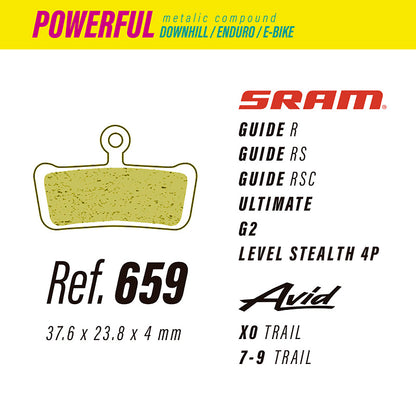 LESS 659 POWERFUL METAL Sram / Avid